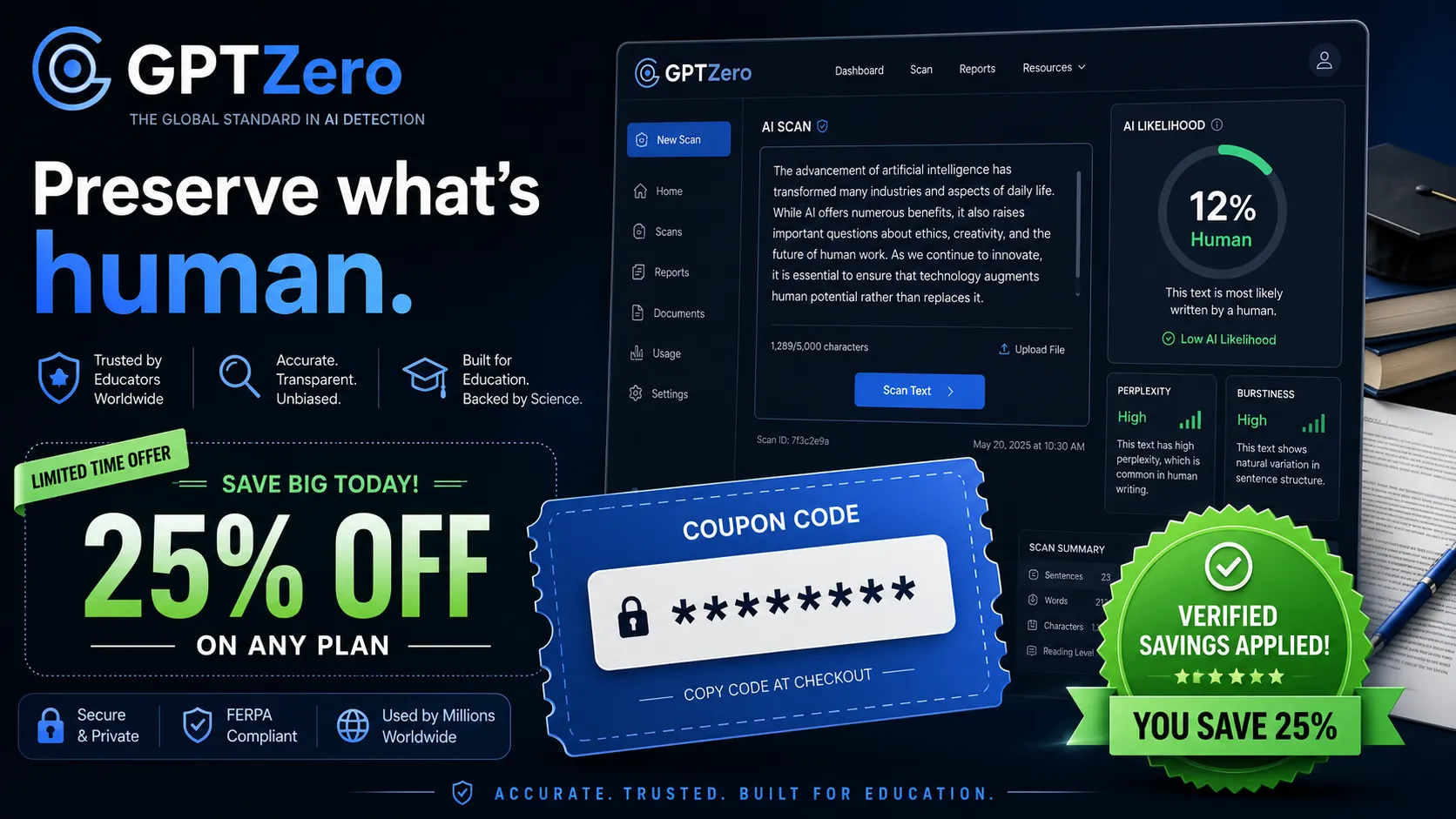 GPTZero Coupon Code and Checkout Notes