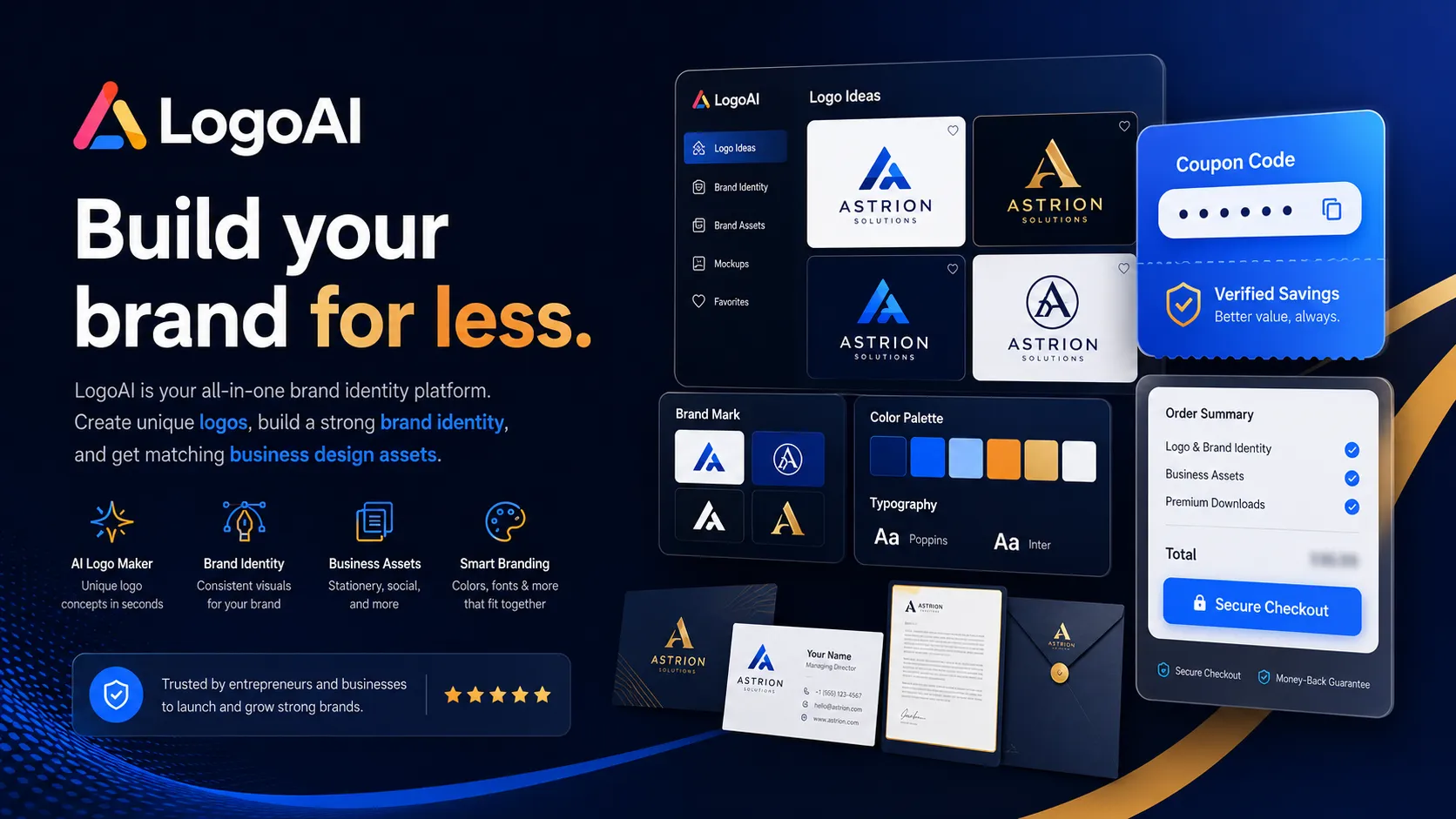 LogoAI Coupon Code and Checkout Notes