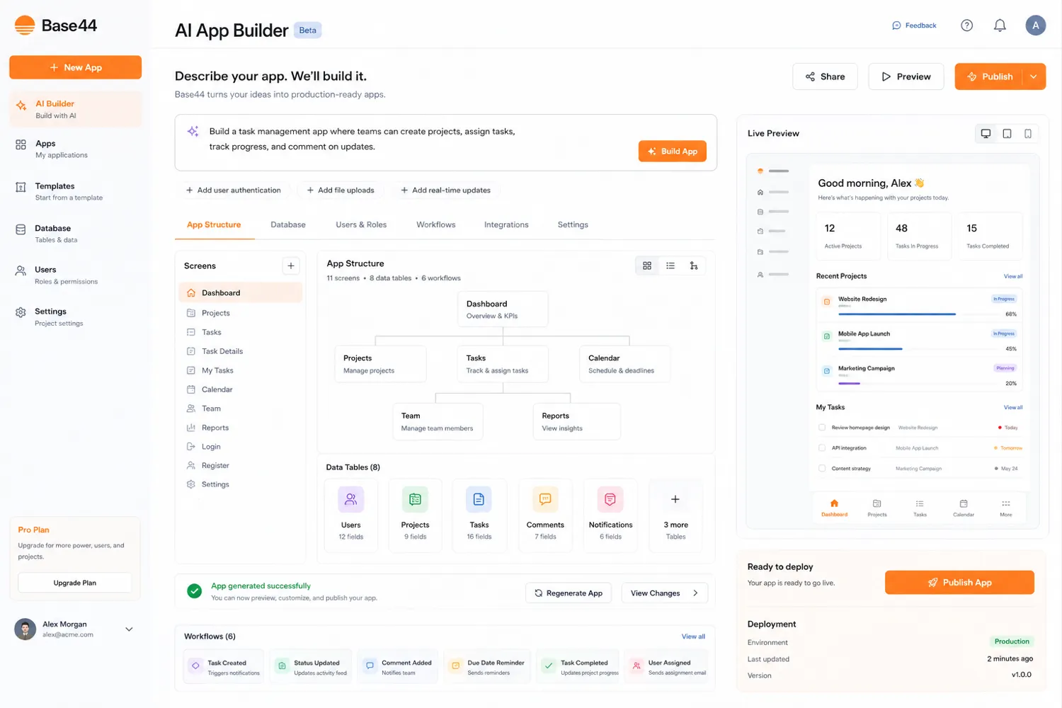 Base44: review snapshot, showing app-builder fit, credit limits, pricing checks, and alternative routes for buyers