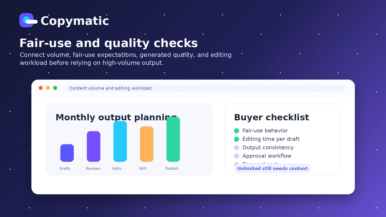 Copymatic: final verdict, showing when buyers should consider, skip, compare, or test before paying