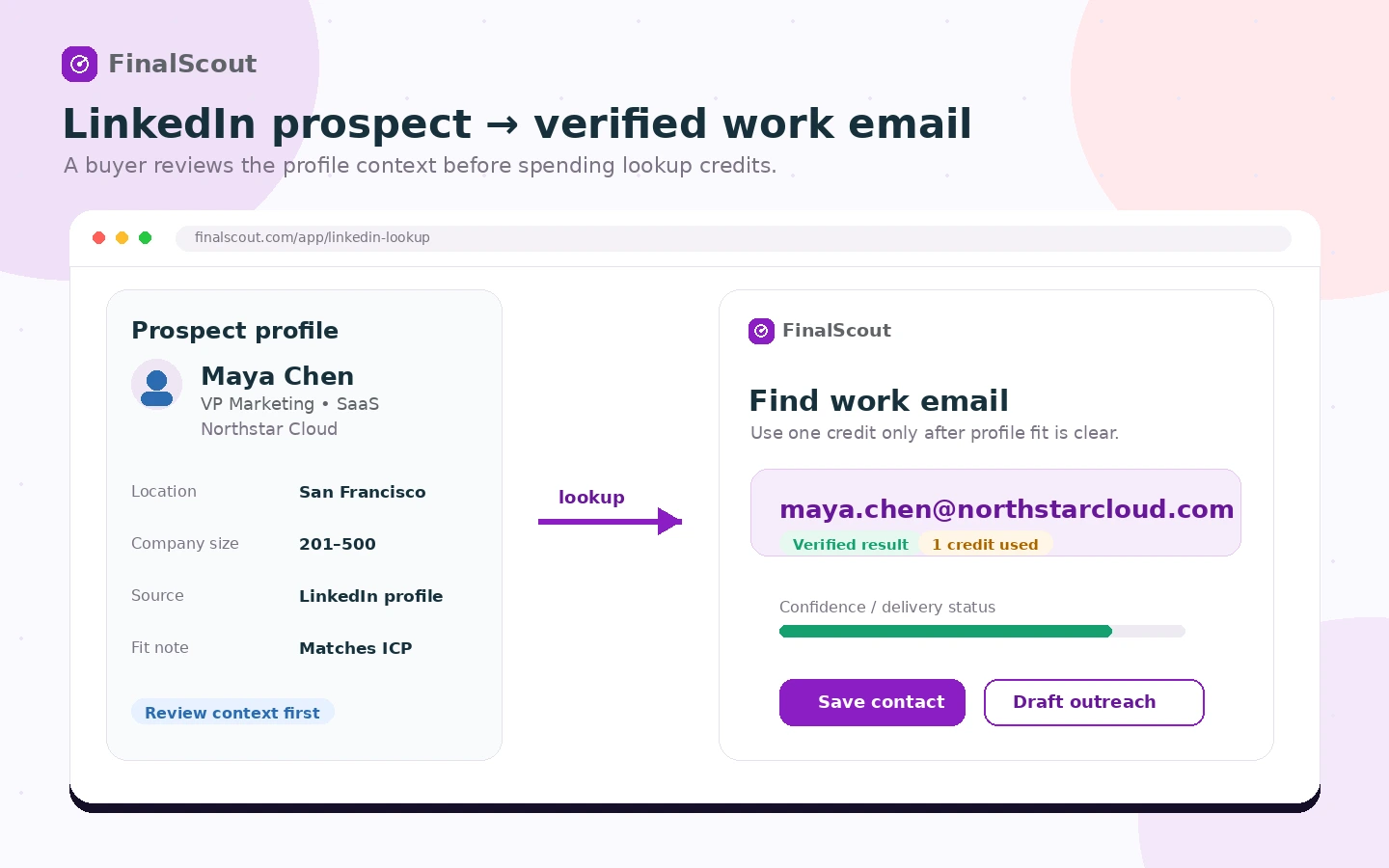 FinalScout: final verdict, showing when LinkedIn prospecting fit, credit pricing, and export workflow justify a paid plan