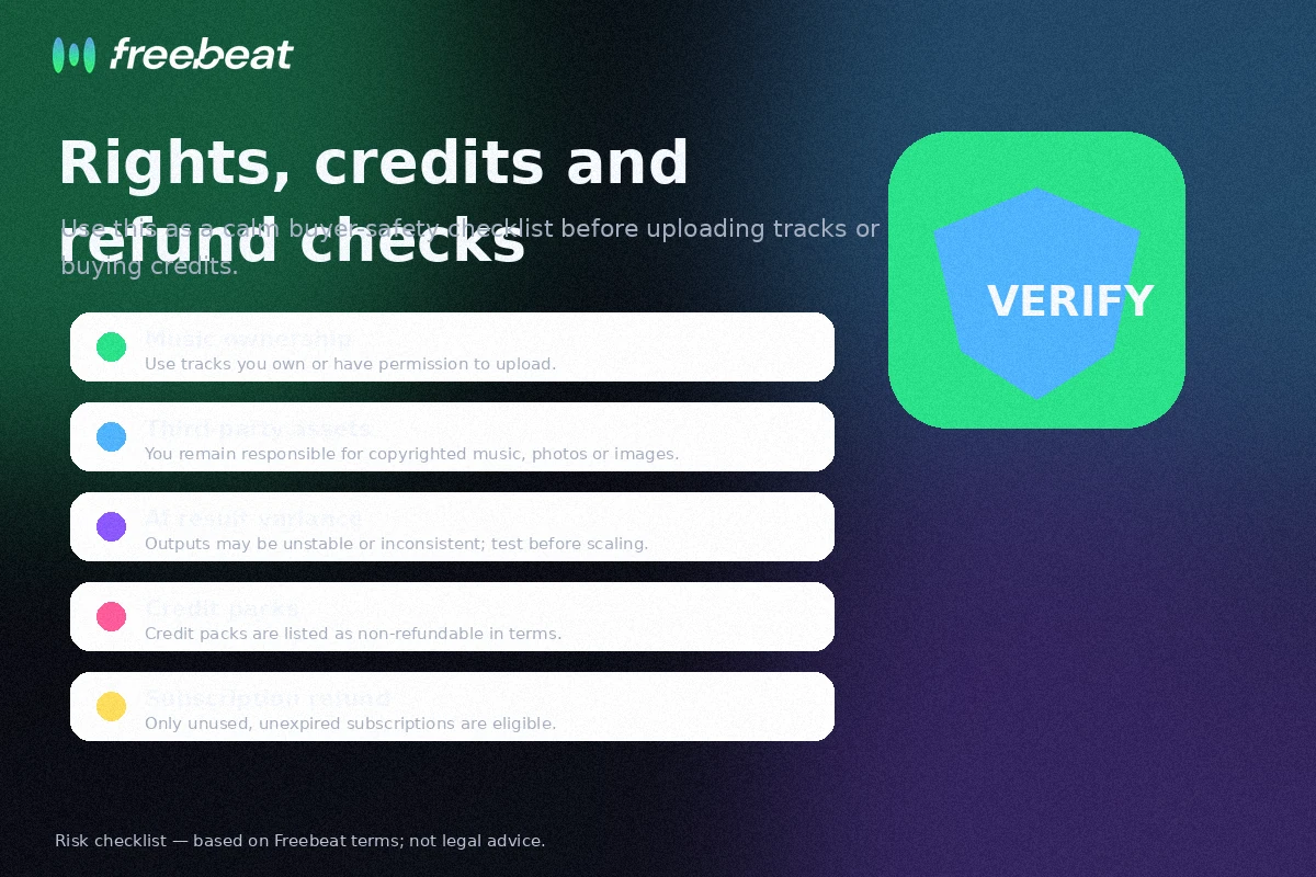 Freebeat: alternatives map, showing when to compare music-first video generation with text-to-video, short-form clip, and avatar video tools