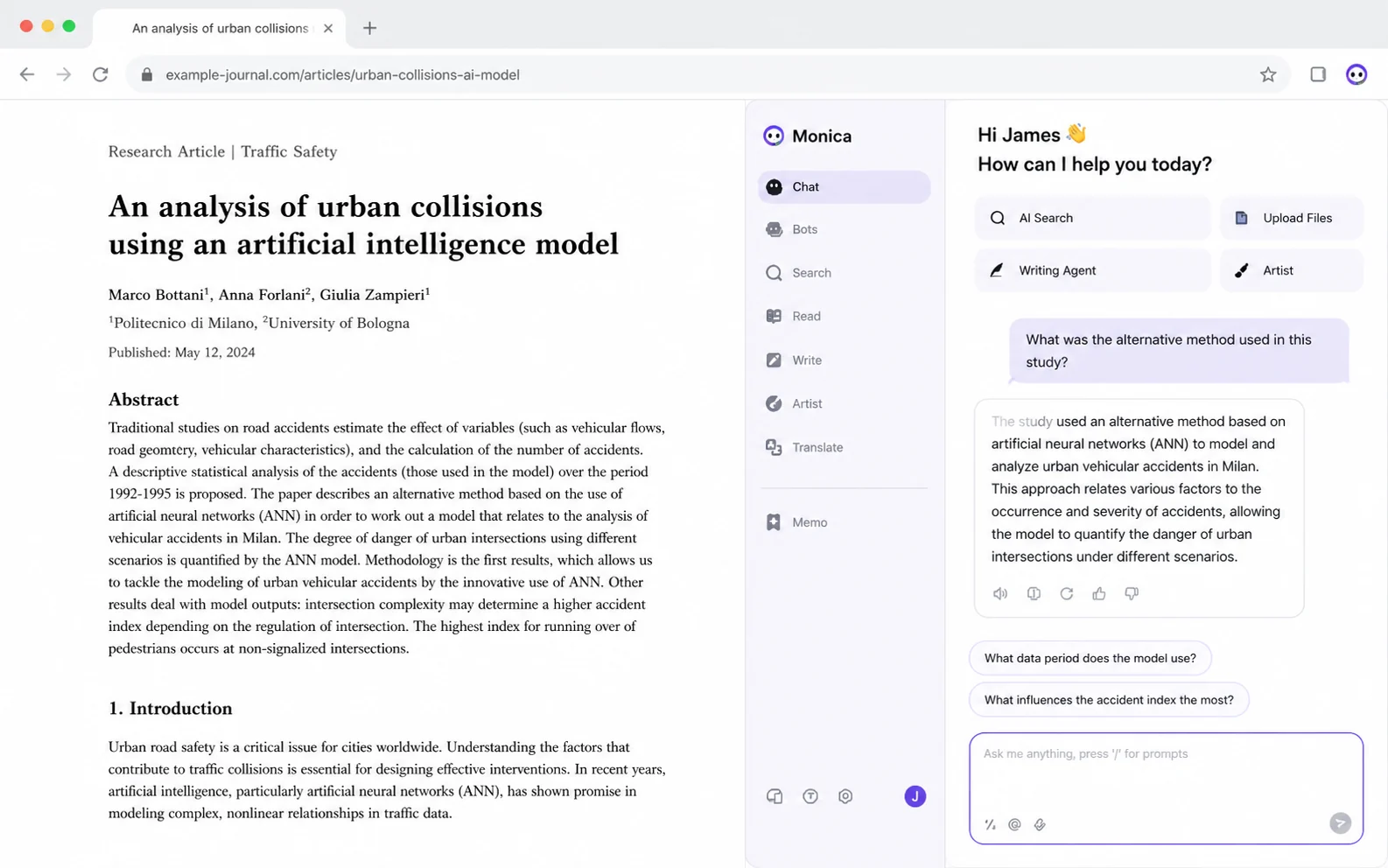 Monica: review snapshot, showing workflow fit, pricing risk, quota checks, and alternatives for an all-in-one AI assistant
