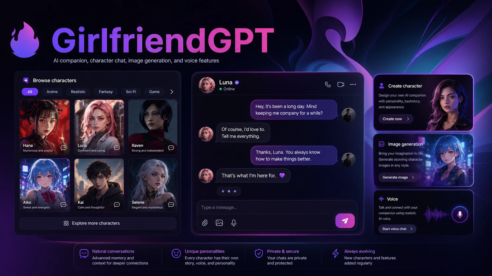 GirlfriendGPT hero