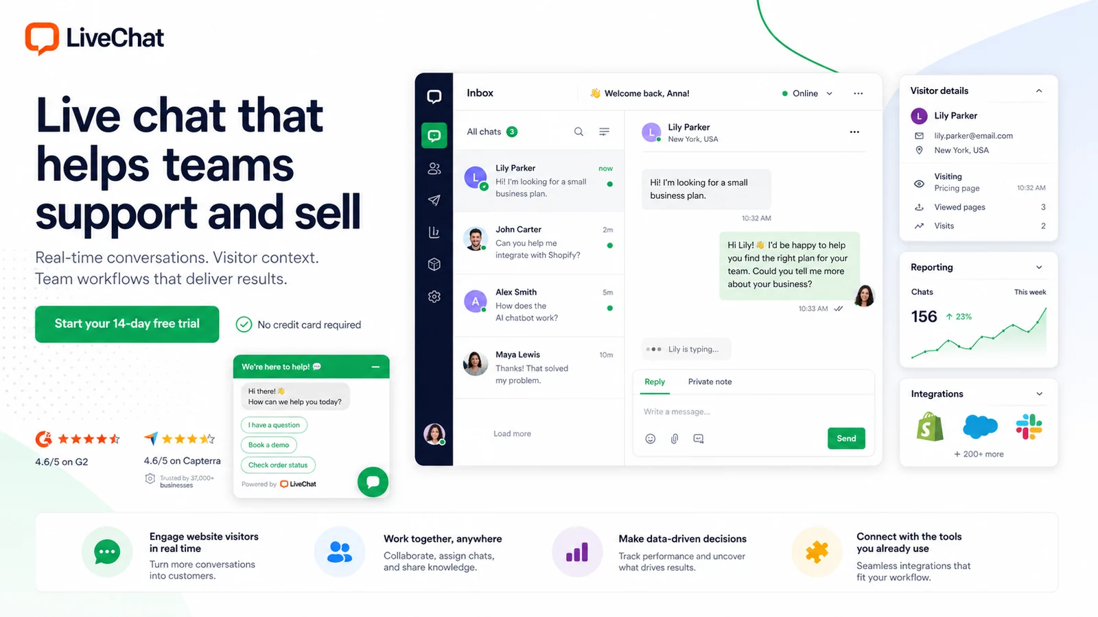 LiveChat hero