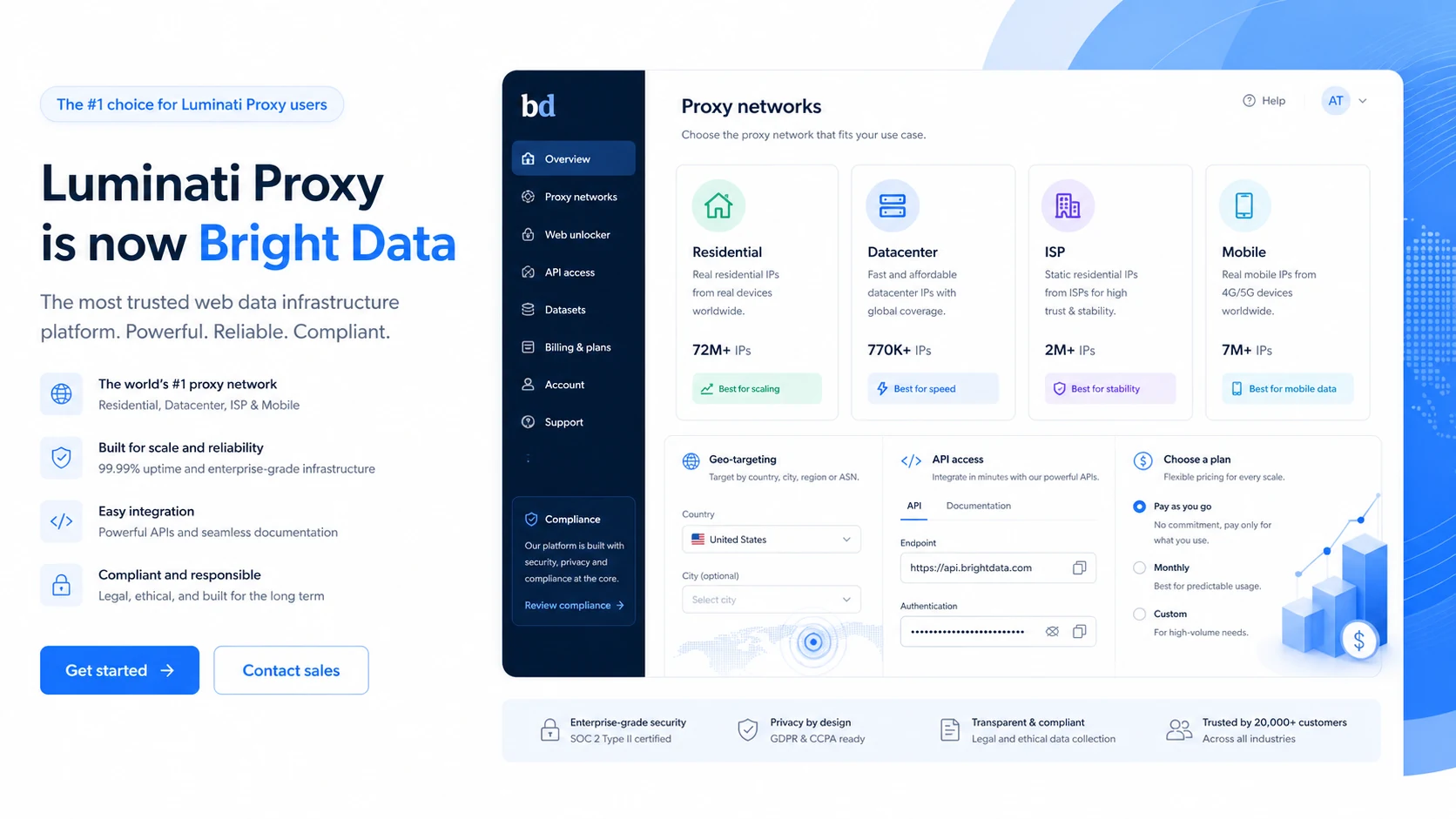 Bright Data (Luminati Proxy) hero