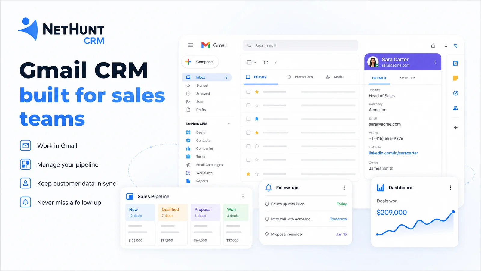 NetHunt CRM hero