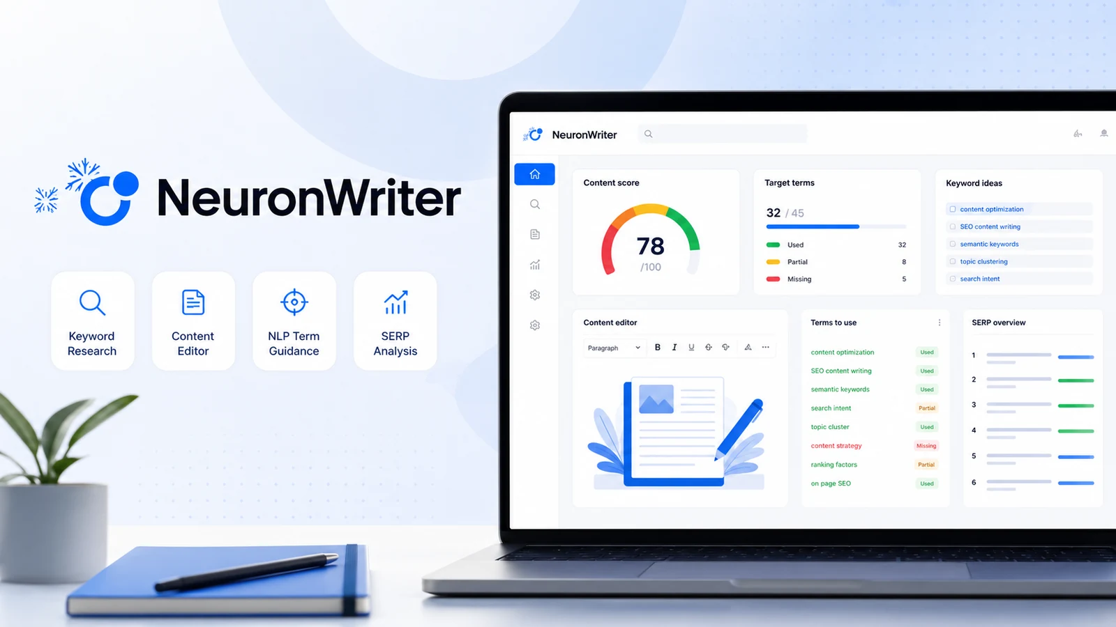 NeuronWriter hero