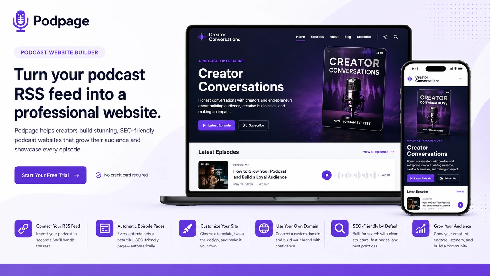 Podpage hero