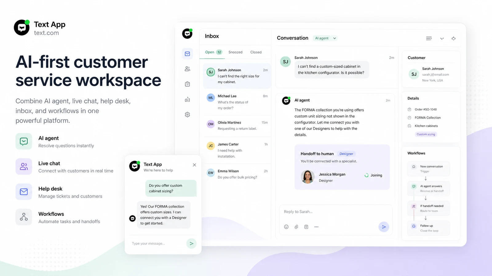 Text App hero