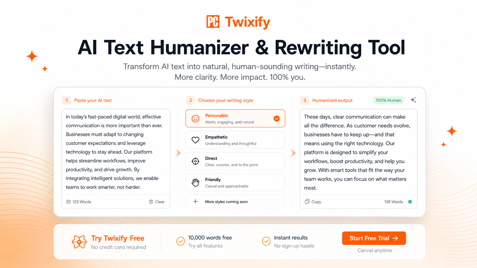Twixify preview